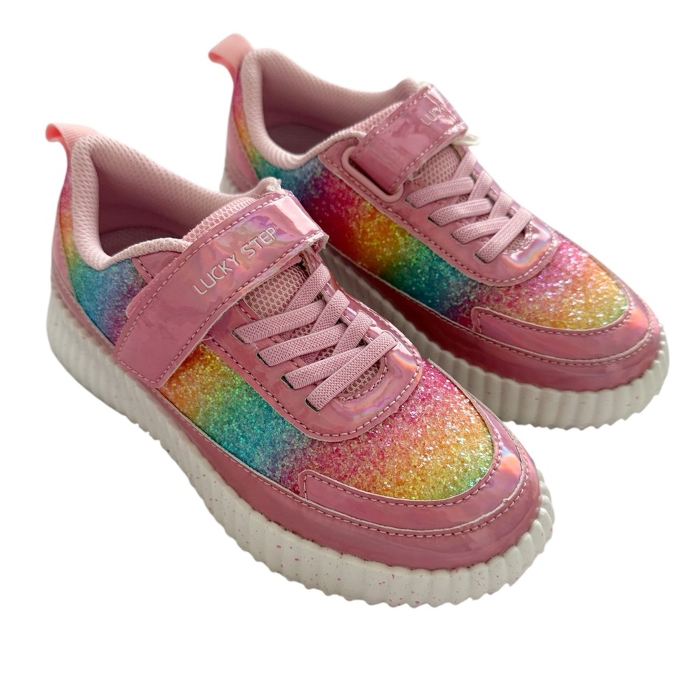 ❌SOLD❌ NWT - LUCKY STEP Kid's Glitter Running Sneaker - Picture 2 of 5